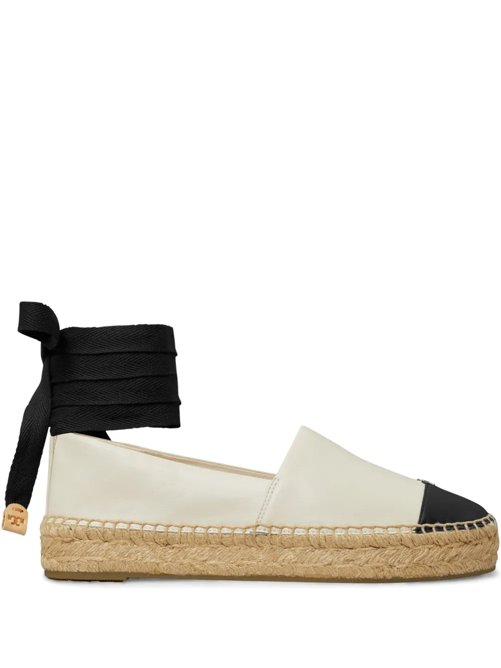 Tory Burch leather espadrilles Neutrals