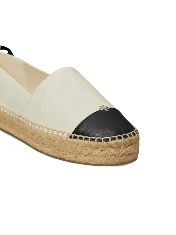 Tory Burch Leather Espadrilles Neutrals FARFETCH AU