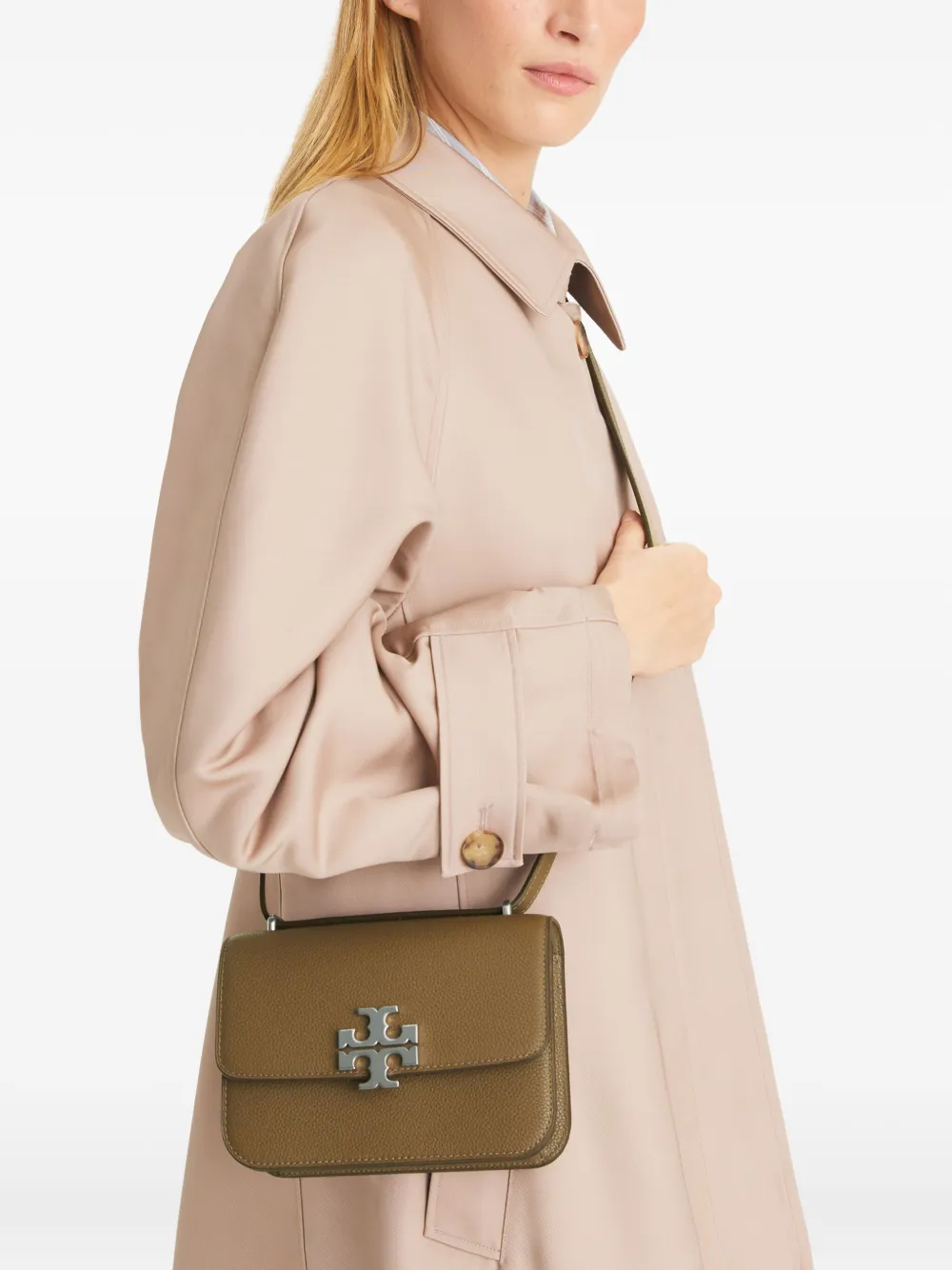 Tory Burch Eleanor kleine schoudertas - Bruin