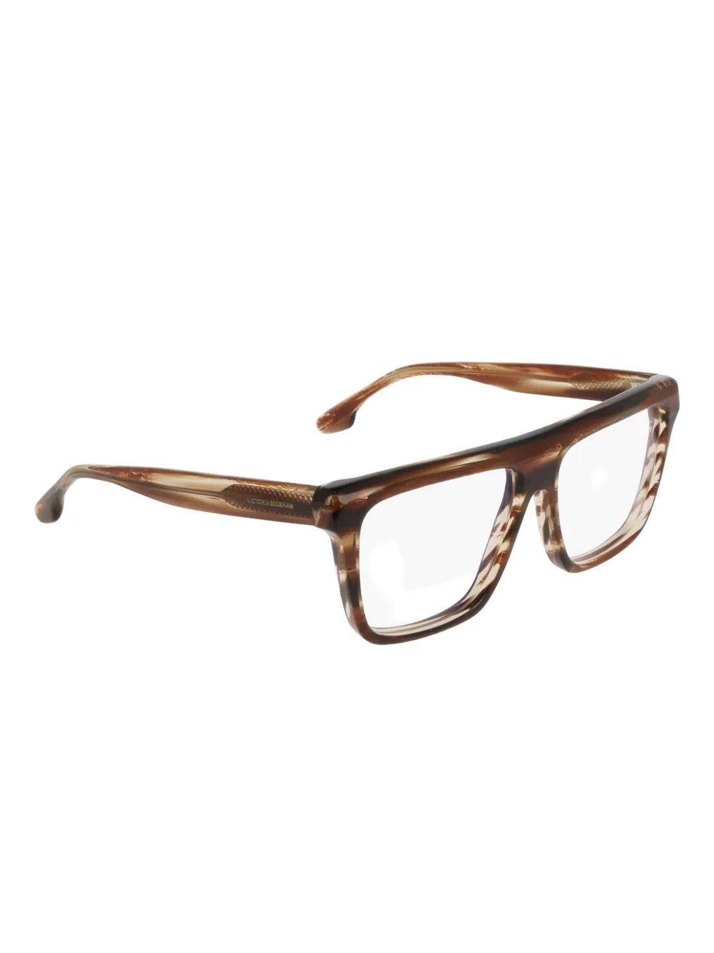 Victoria Beckham Eyewear Bril met rechthoekig montuur Bruin