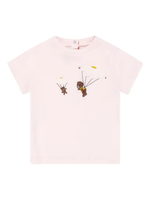 Fendi Kids embroidered-motif T-shirt