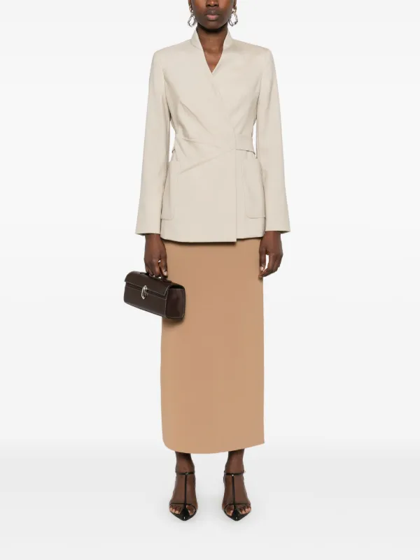 Max Mara マックスマーラ 'Nereo' blazer ブレザー ベージュ Max Mara Nereo Blazer | Neutrals | FARFETCH JO