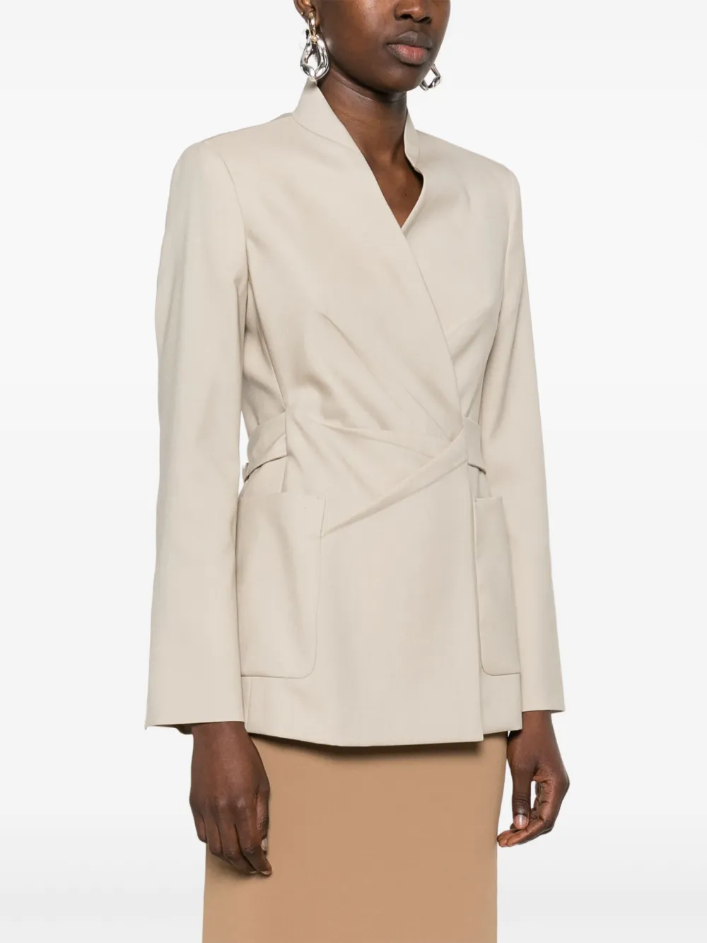 Shop Max Mara Nereo Blazer In Neutrals