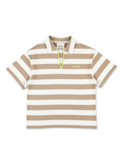 Douuod Kids striped polo shirt