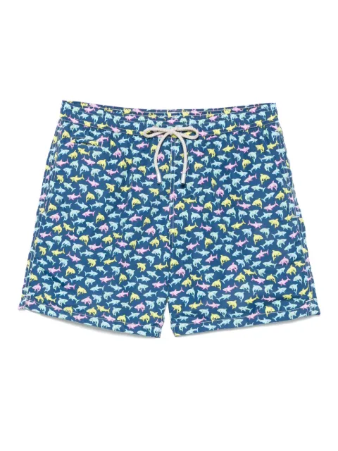 MC2 Saint Barth shorts de playa con estampado Shark Trouble