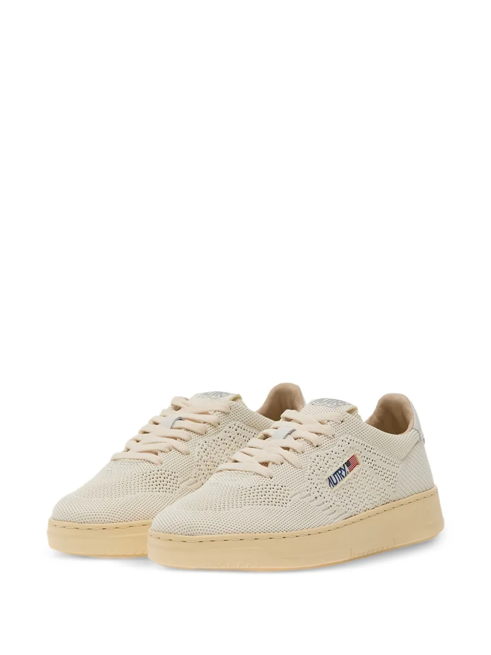 Autry panelled sneakers Neutrals