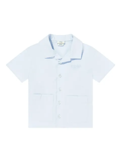 Fendi Kids logo-embroidered shirt