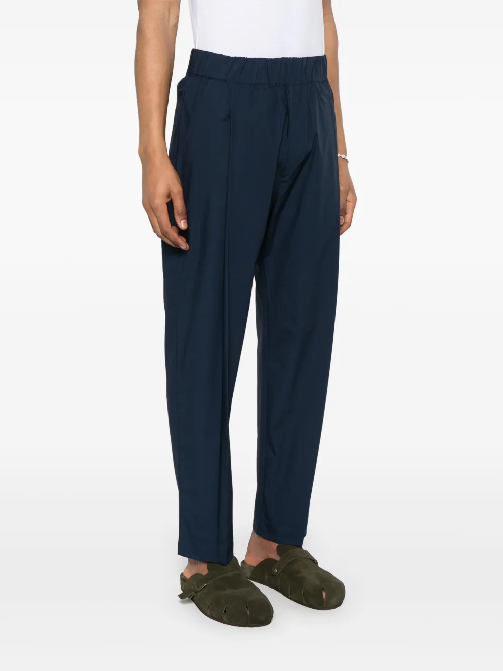 A Paper Kid Broek met geplooid detail Blauw