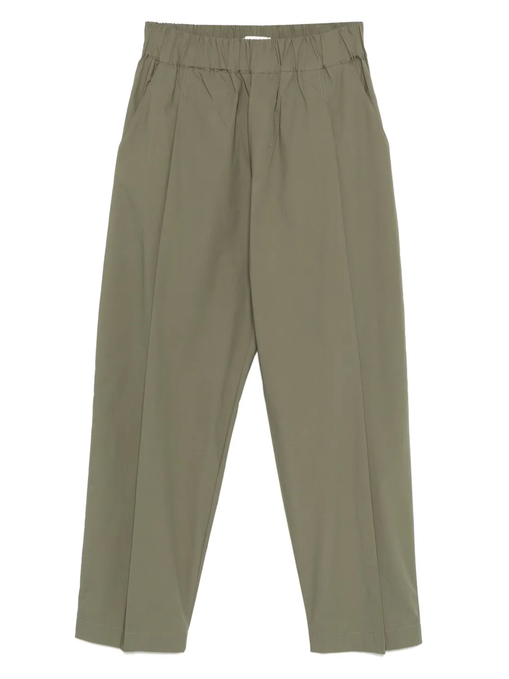 A Paper Kid pleat-detail trousers | Green | Image 1