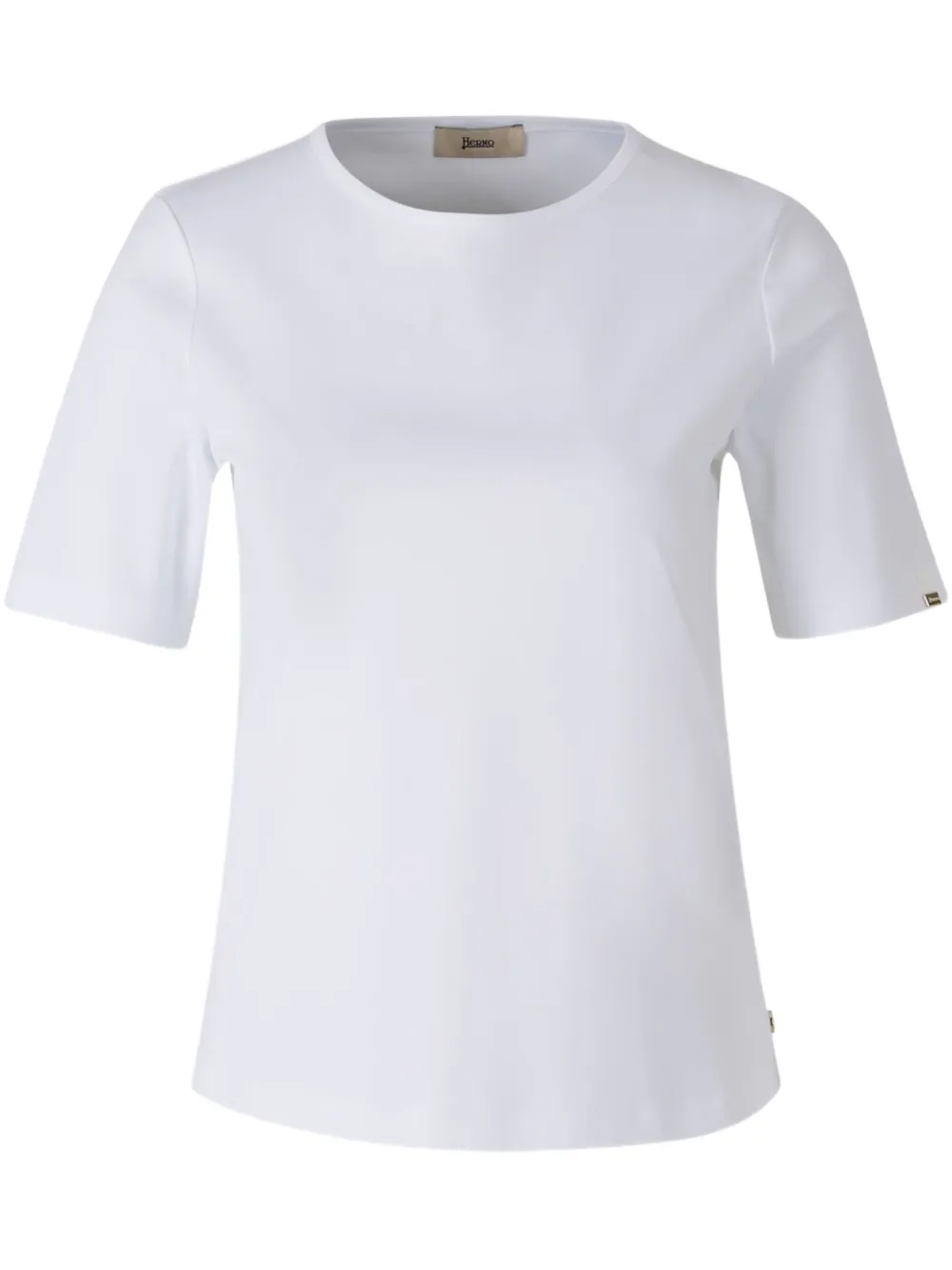 Herno structured short-sleeve top | White | Image 1