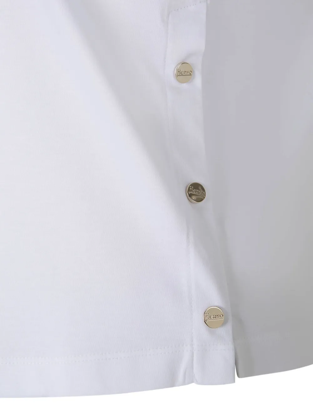 Herno Structured Short-sleeve Top In White