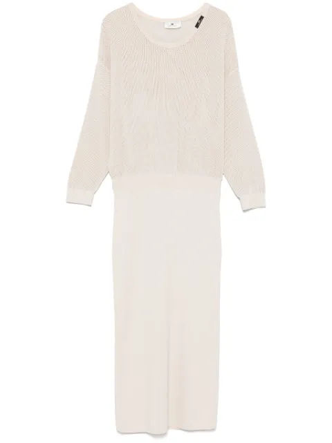 Elisabetta Franchi lurex-detail midi dress
