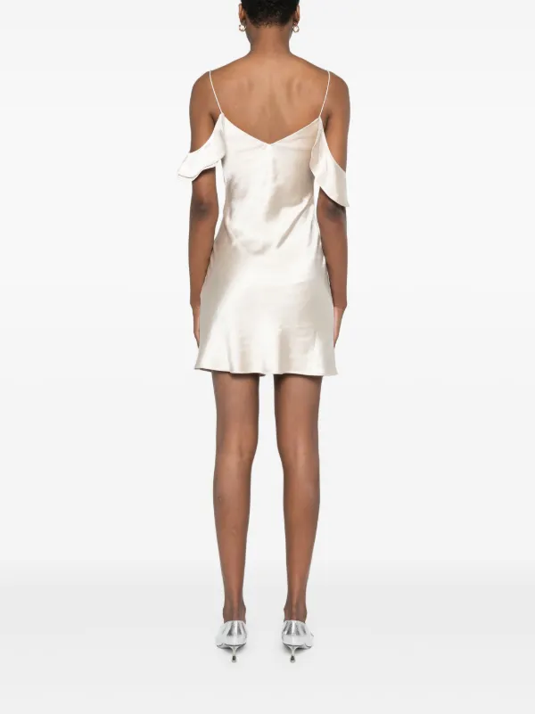 sachin and babi light blue dress Helsa Heavy Satin Mini Dress for Hire