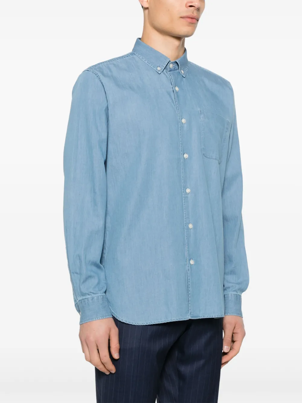 Woolrich Katoenen overhemd Blauw