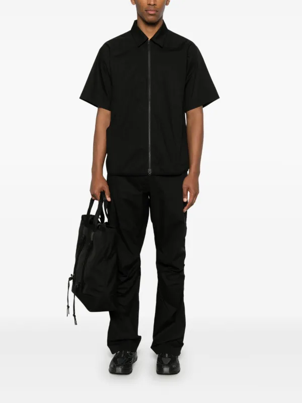 GR10K Poplin Zipped Shirt | Black | FARFETCH JO