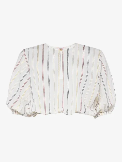 ERES Eldorado striped puff-sleeve blouse