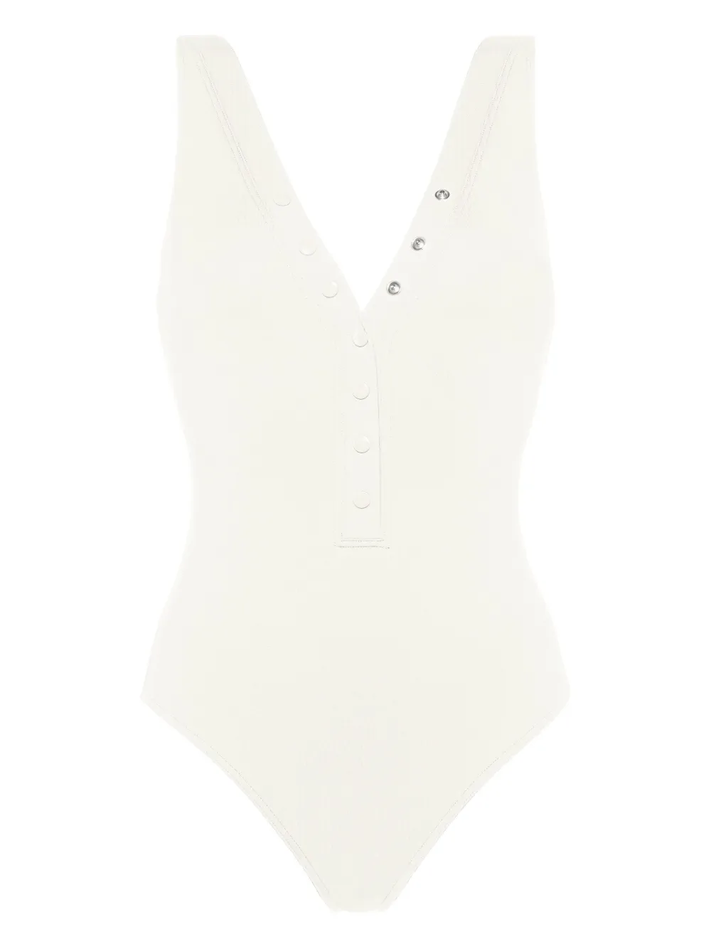 Eres Icône Ribbed Snap-detail Swimsuit