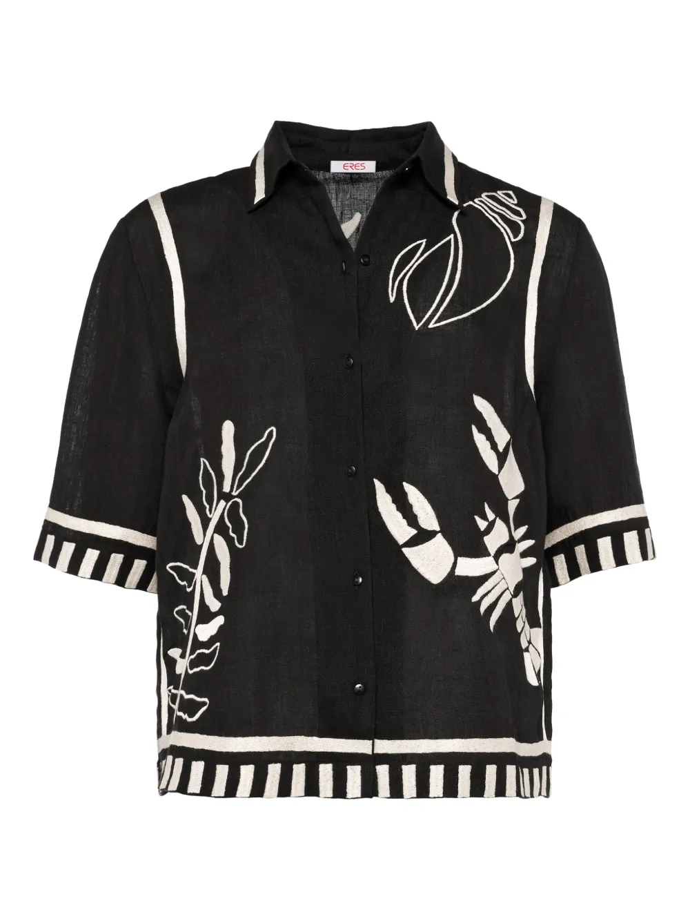 ERES Blouse met borduurwerk Zwart