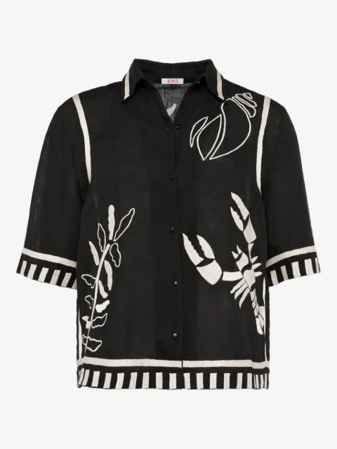 ERES chemise brodée à manches courtes