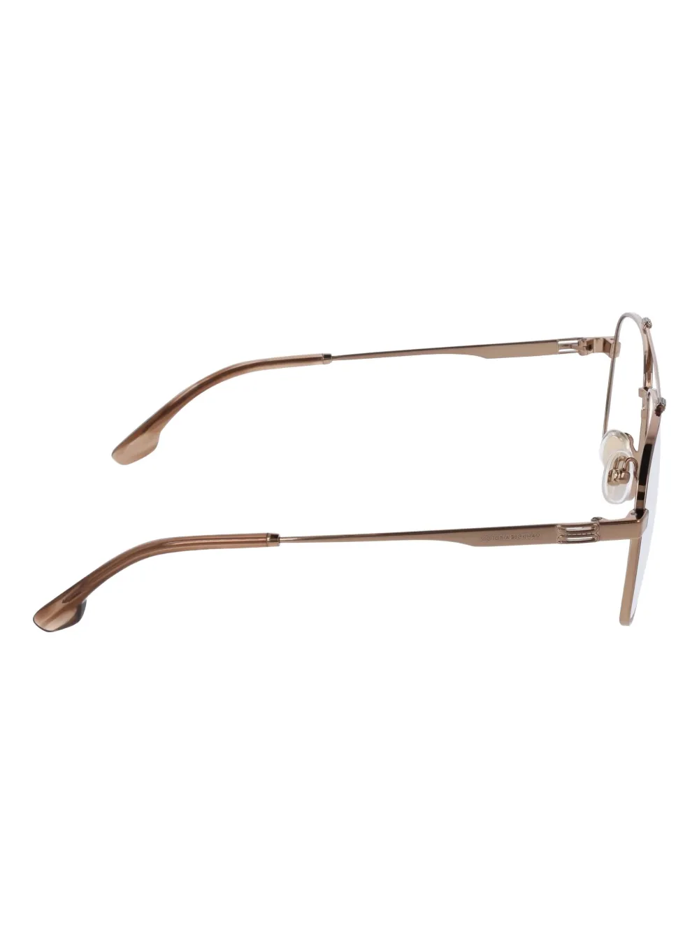 Victoria Beckham double-bridge rectangle-frame glasses Goud