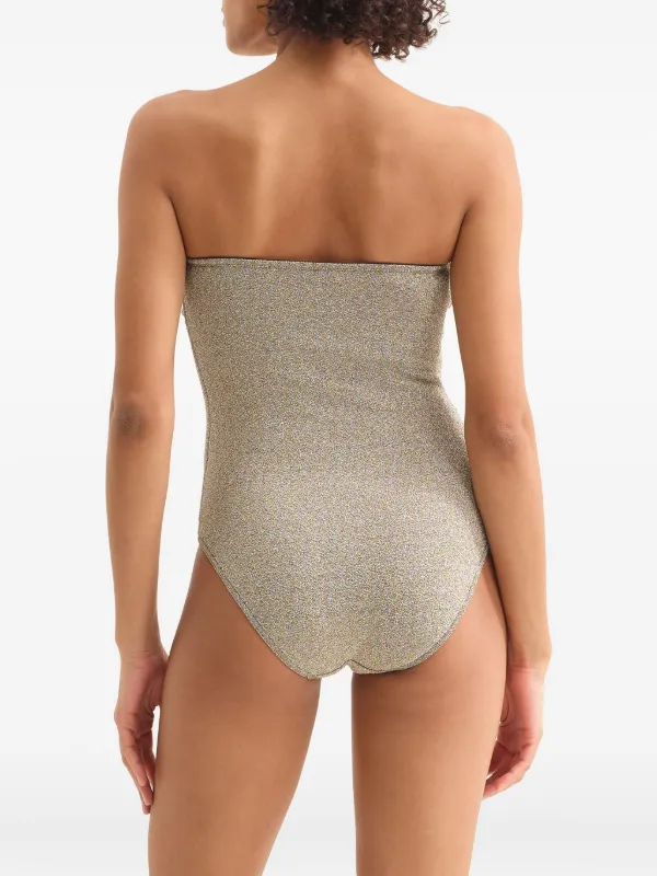 ERES Scintillant Swimsuit Metallic FARFETCH UK