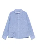 TRUSSARDI JUNIOR logo-print shirt - Blue