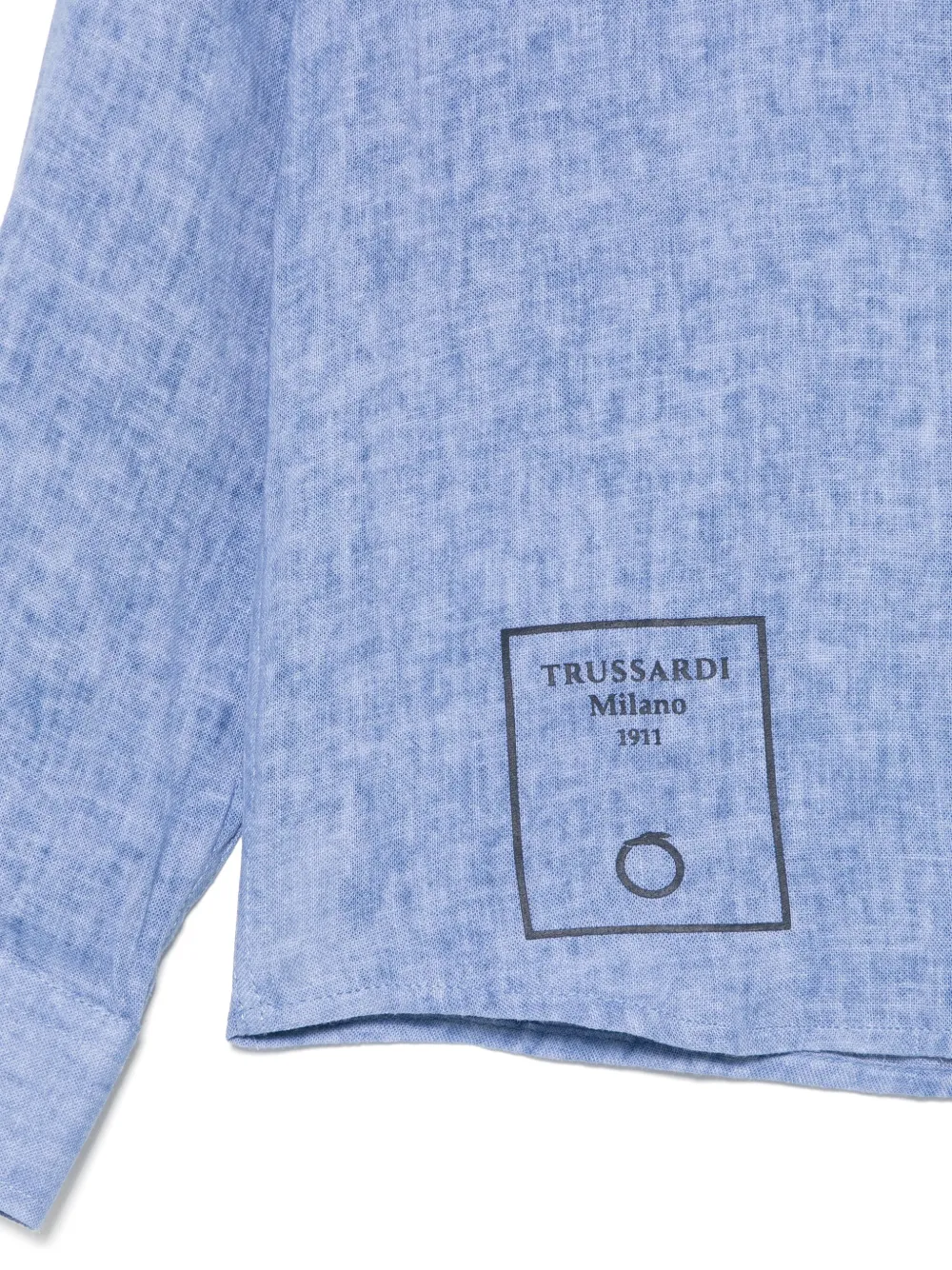 TRUSSARDI JUNIOR Shirt met logoprint Blauw