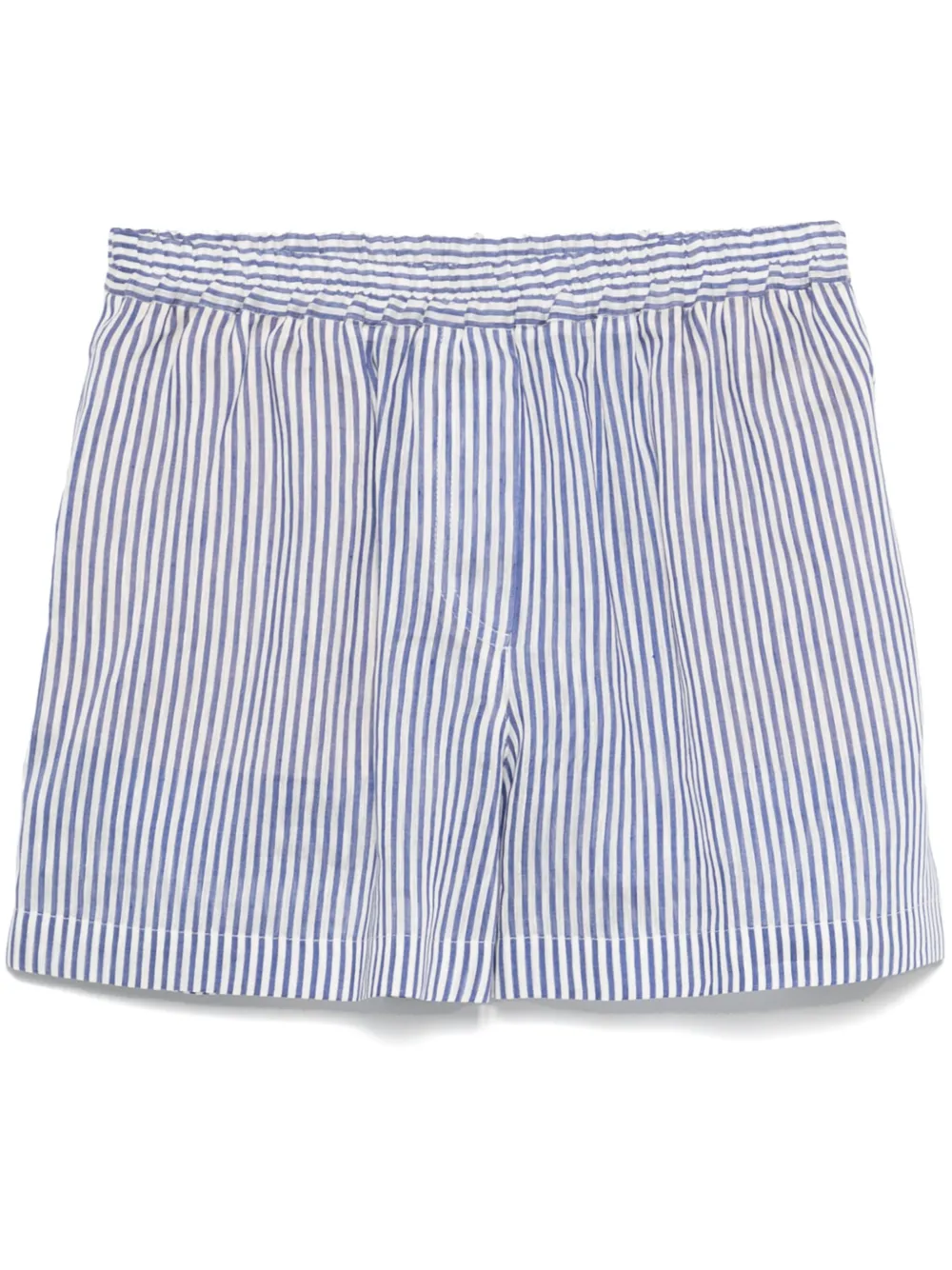 Shop Brunello Cucinelli Striped Shorts In White