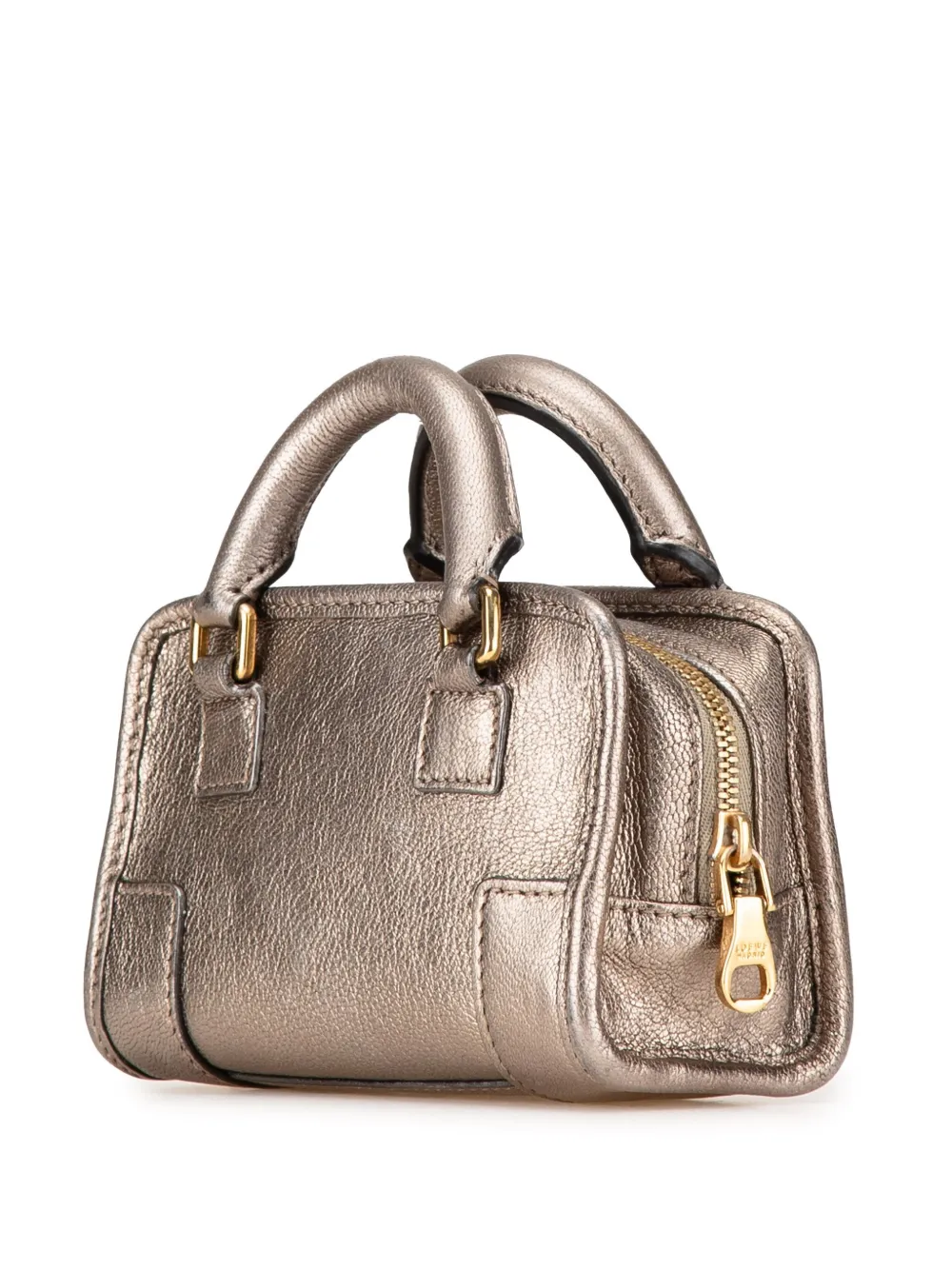 Loewe Pre-Owned 2008 Micro Metallic Amazona leren boekentas - Goud