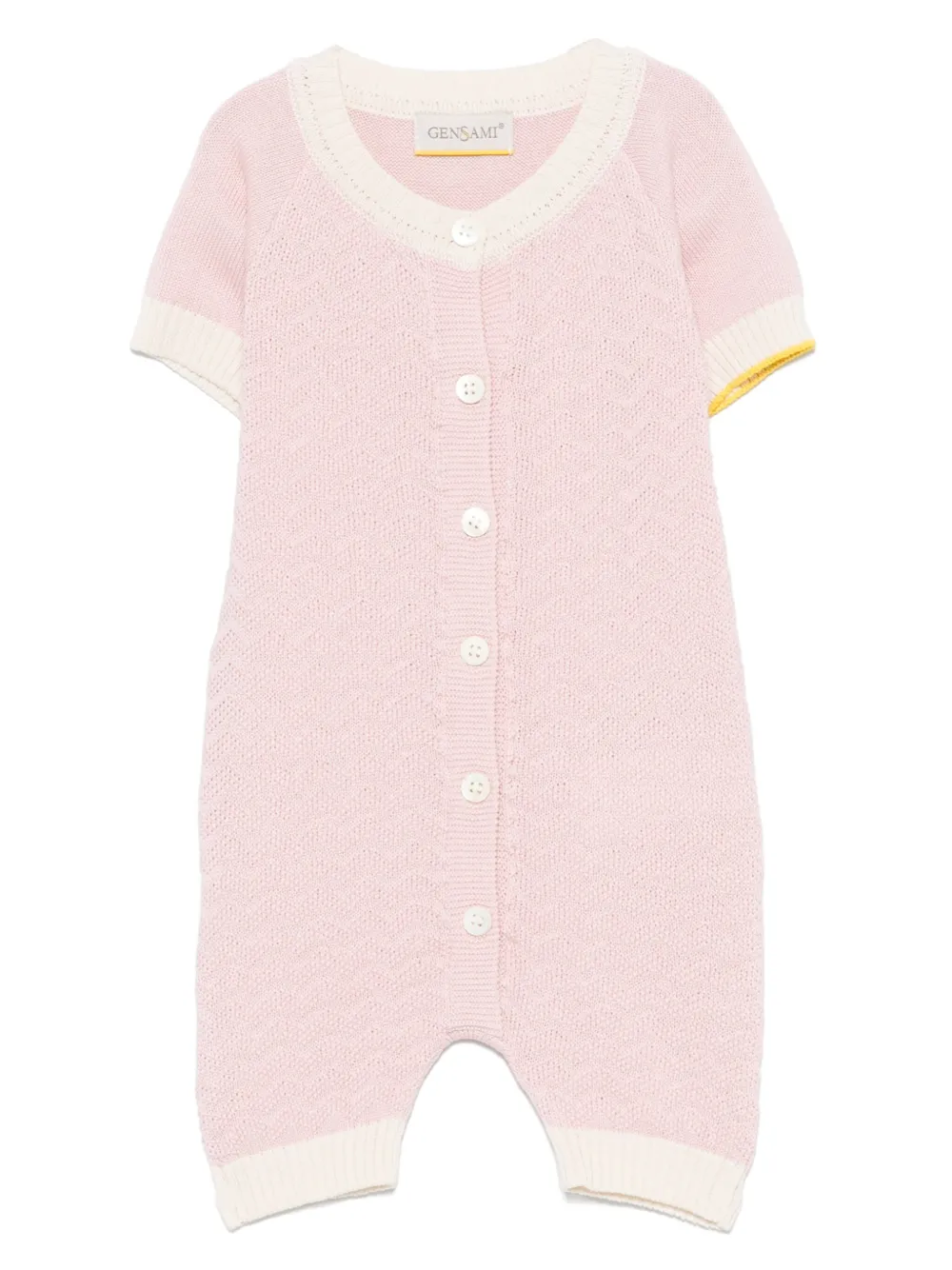 Gensami kids ニット ロンパース - ピンク Gensami kids ニット ロンパース - ピンク