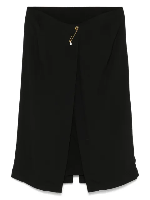 Carven falda corta con detalle de imperdible