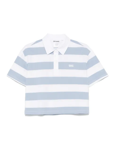 DKNY striped polo top