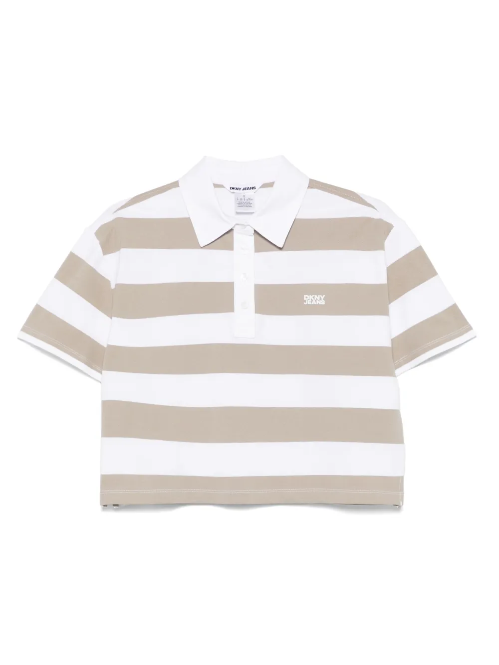 DKNY Gestreepte polotop Wit