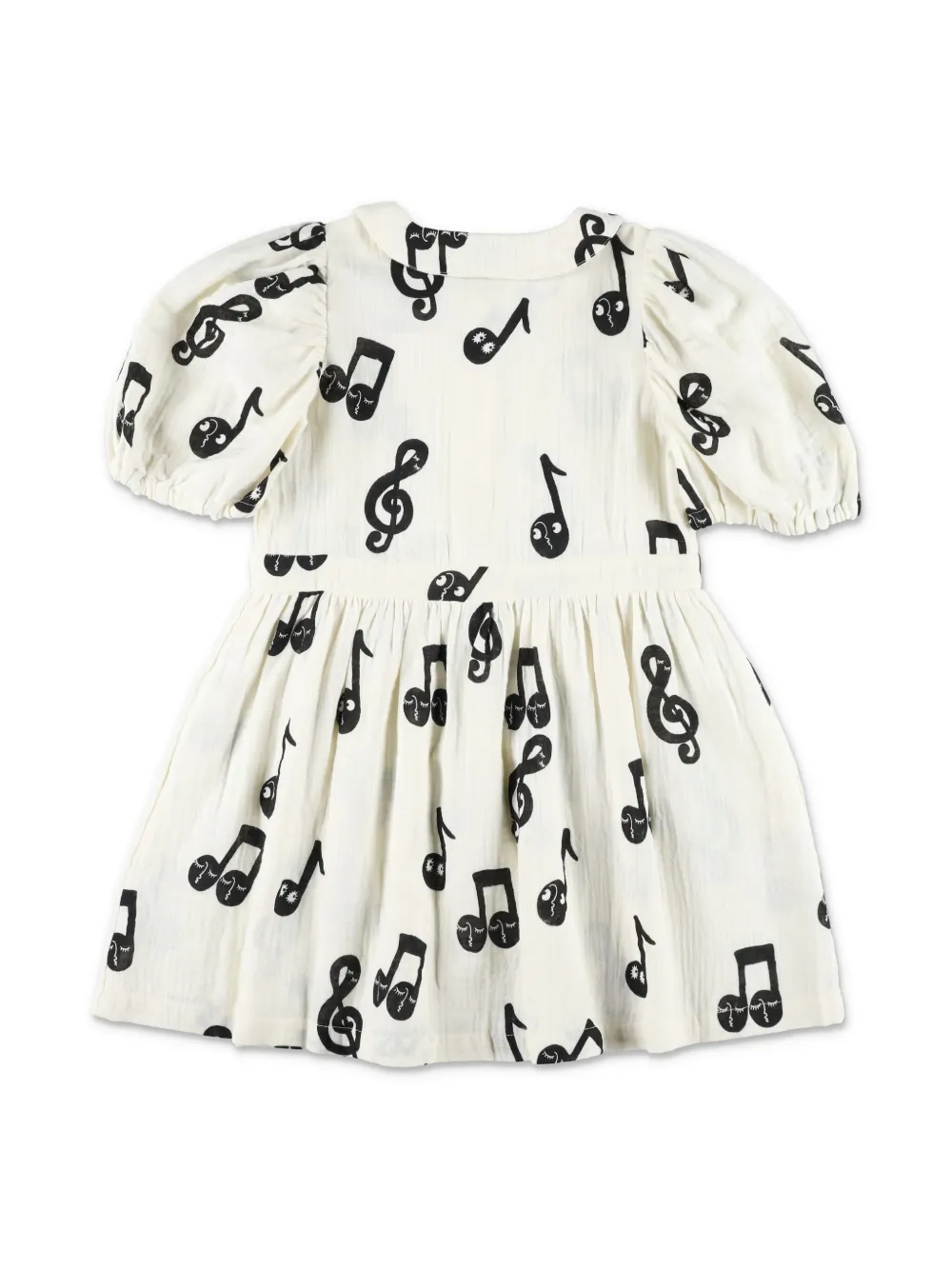 Mini Rodini music note-print dress - Wit