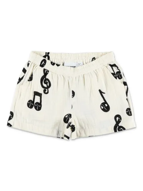 Mini Rodini musical note-print shorts