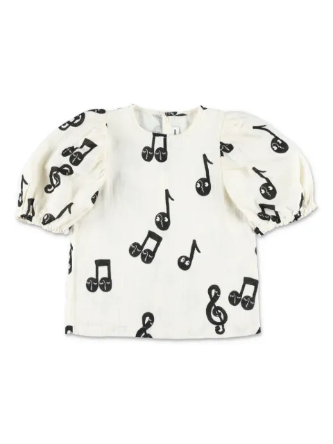 Mini Rodini top con estampado Music Note