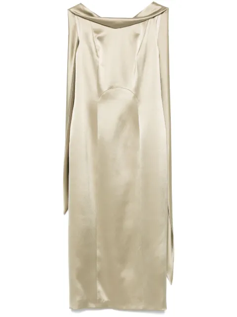 Fely Campo vestido midi con detalle de faja