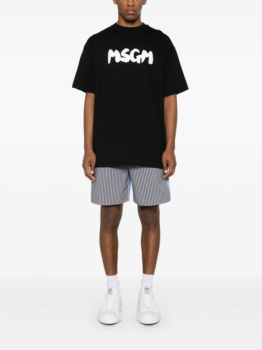 MSGM T-shirt met logoprint - Zwart