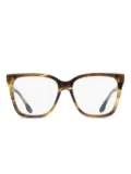 Victoria Beckham square-frame glasses - Green
