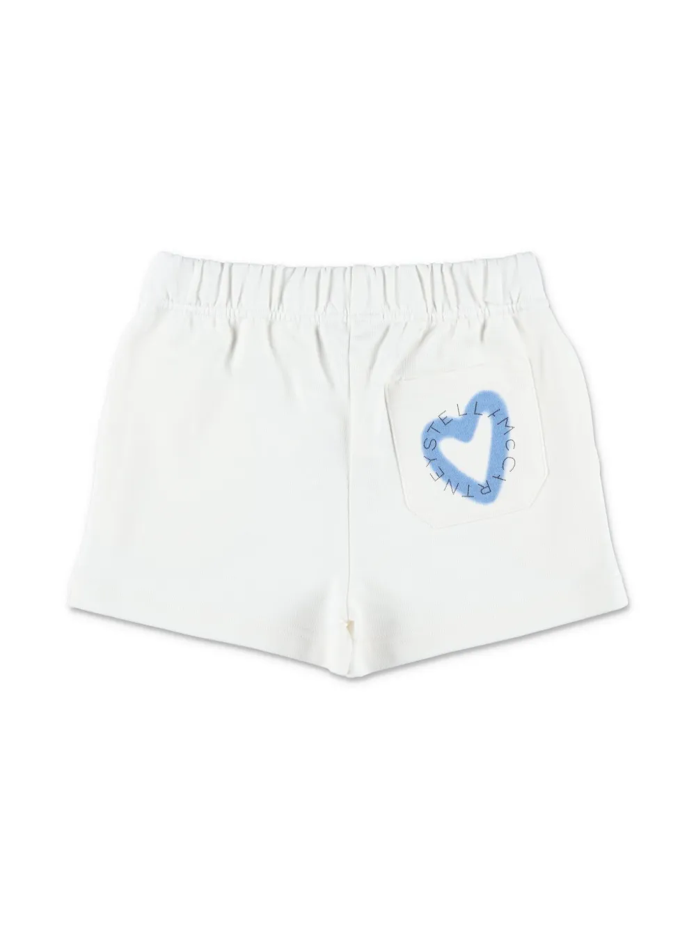 Stella McCartney Kids heart-embroidered shorts - Wit