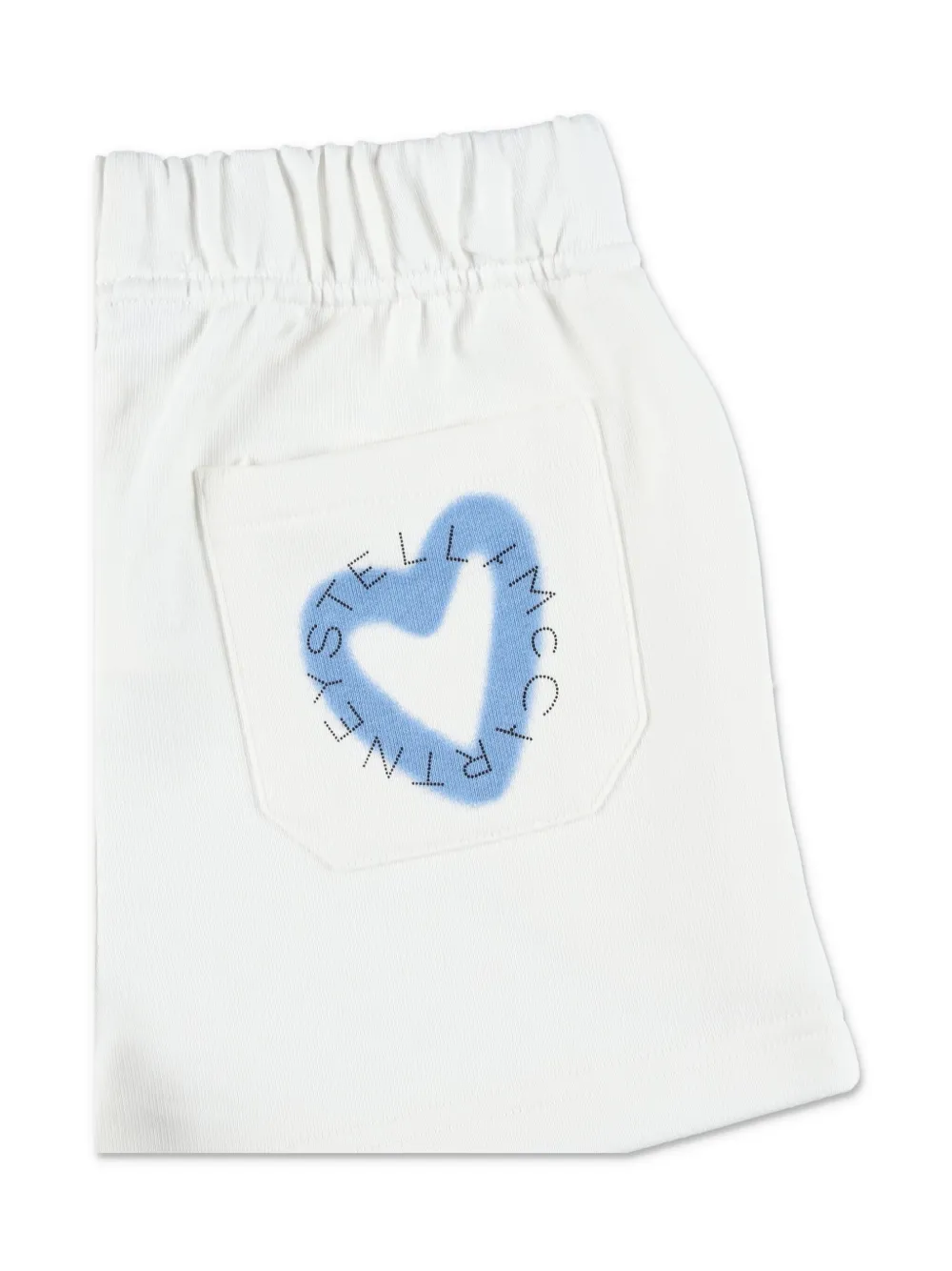 Stella McCartney Kids Shorts met geborduurd hart Wit