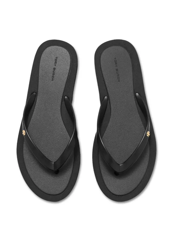 Tory Burch Kira Flip Flops | Black | FARFETCH CA
