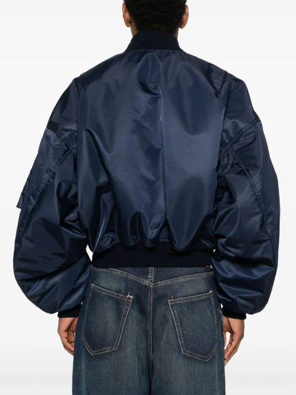 Balenciaga パデッド ボンバージャケット | ブルー | FARFETCH JP