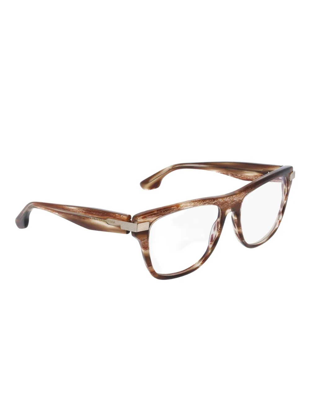 Victoria Beckham Eyewear Bril met rechthoekig montuur Bruin