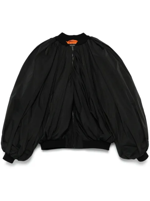Balenciaga draped bomber jacket