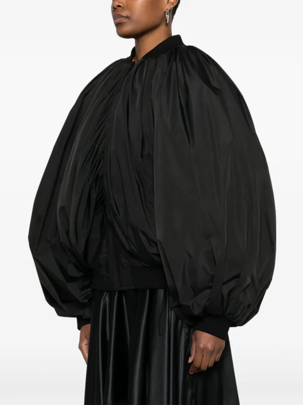 【関税＆送料込み】Balenciaga Draped Bomber Jacket In Techn 29286296_58387654_600.jpg