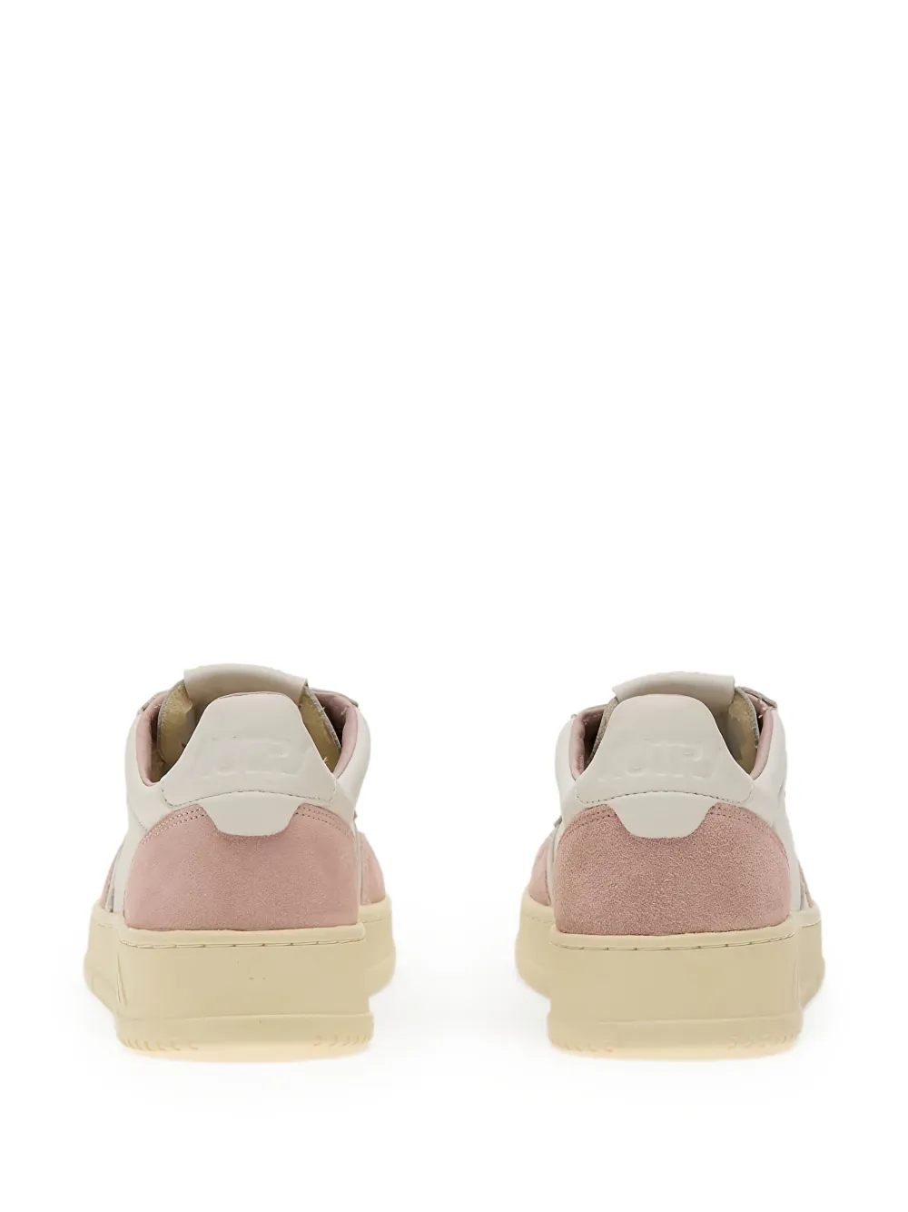 Autry Medalist Low suede panelled sneakers White