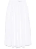 Carven cotton midi skirt - White