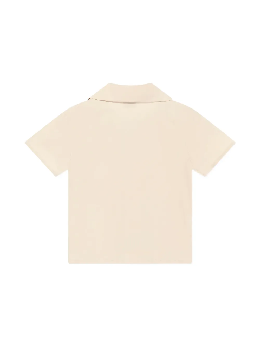 Fendi Kids Shirt met geborduurd logo Beige