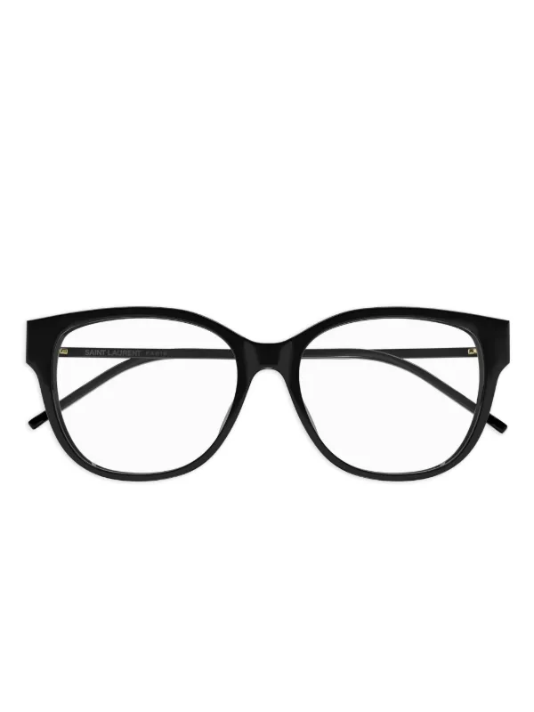 Saint Laurent Eyewear キャットアイ 眼鏡フレーム | ブラック Saint Laurent Eyewear キャットアイ 眼鏡フレーム | ブラック